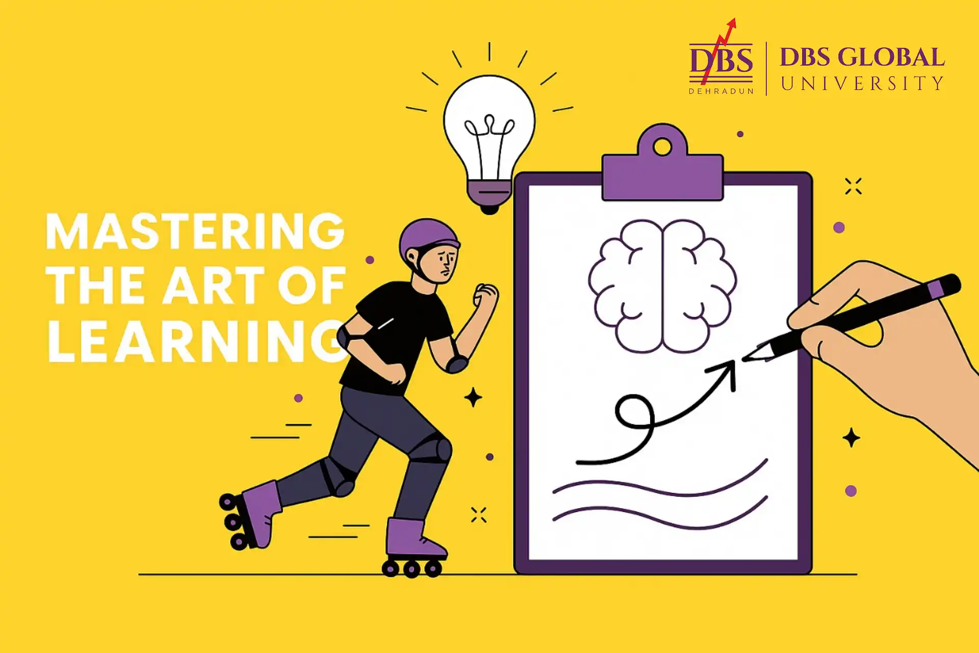Effective learning strategies and study skills illustration - DGU