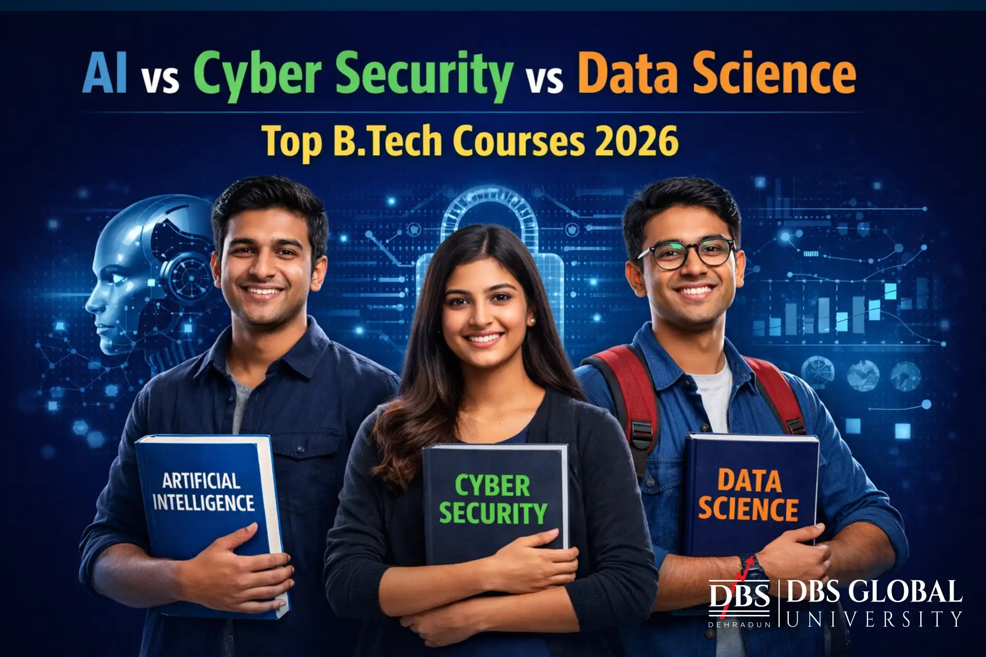 B.Tech CSE Specializations AI vs Cyber Security vs Data Science